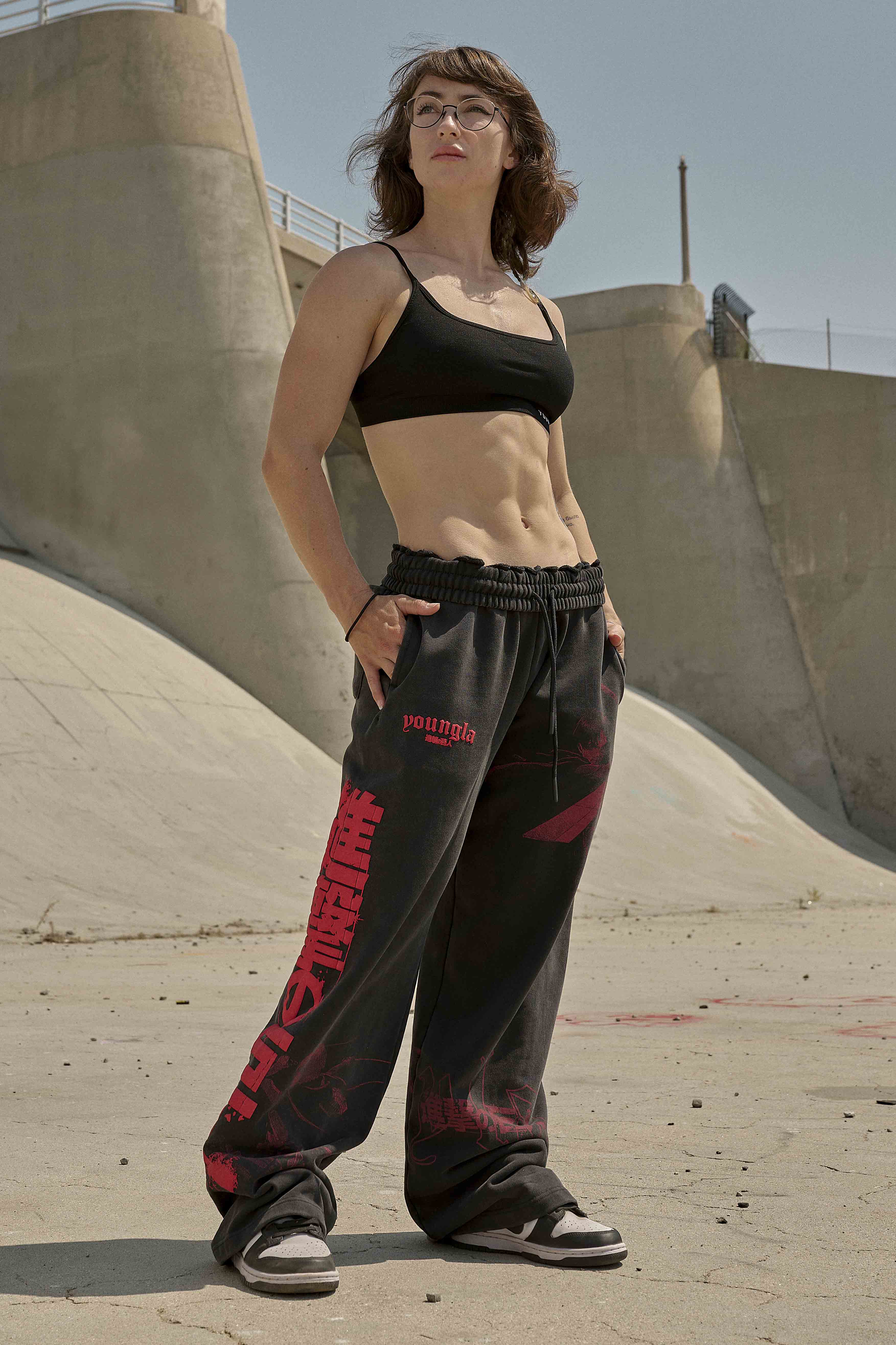 2128 - AOT?  x YLA Baggy Joggers